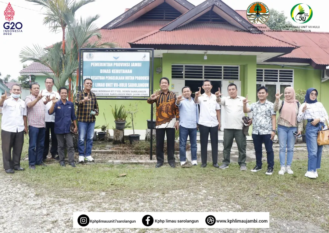 KUNJUNGAN KERJA DPRD PROVINSI BENGKULU KE UPTD KPHP LIMAU UNIT VII DAN UNIT VII DINAS KEHUTANAN PROVINSI JAMBI