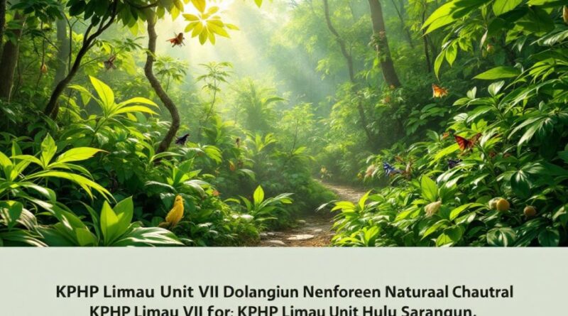 Hutan lebat KPHP Limau Unit VII Hulu Sarolangun.